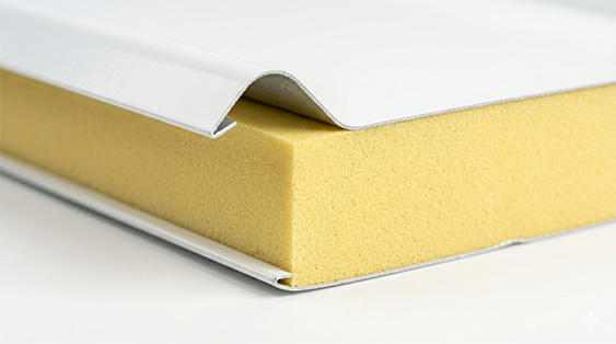PU and PIR polyurethane foam sandwich panel core details