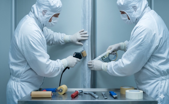 Specialized dry room installation services and flush cleanroom door integration