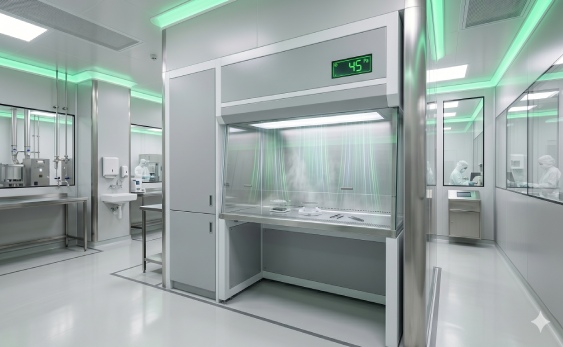 Clean Laminar Flow Hood featuring H14 HEPA filtration for semiconductor labs 2026