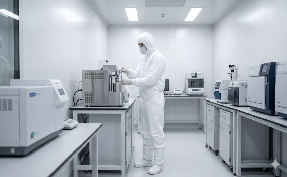 Wonclean Prefabricated Laboratory: ISO 5 sterile environment with HPL walls and integrated professional cleanroom coverall suit protocol