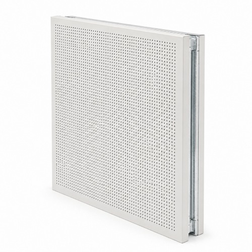 Perforated soundproof acoustic panel with grid frame