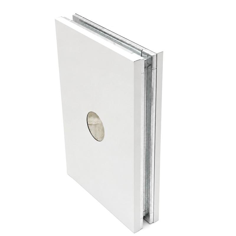 Rockwool sandwich panel - galvanized tongue-and-groove edge profile