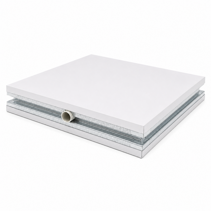 Pre-insulated cleanroom air duct panel - smooth facing and edge profile