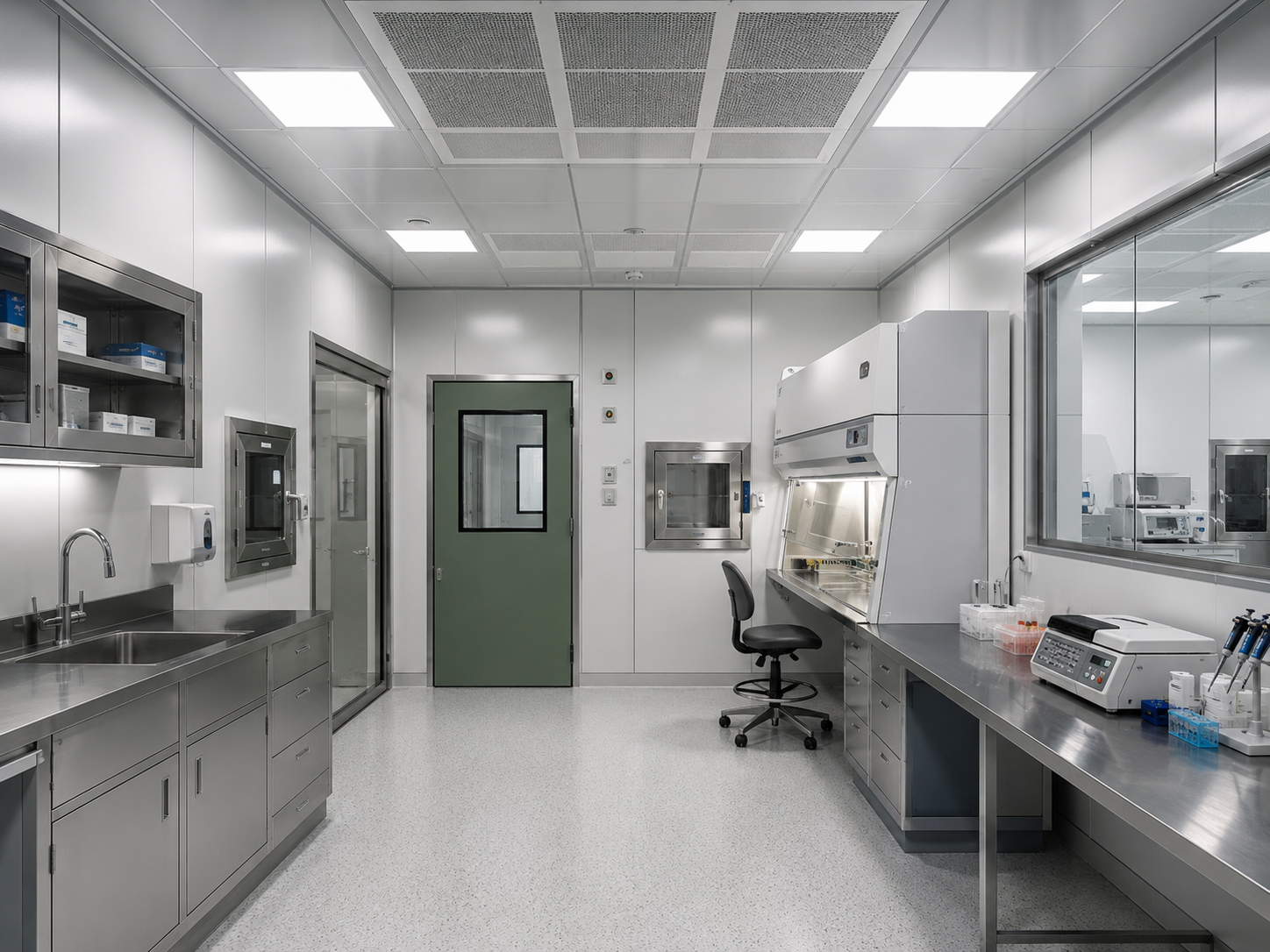 Hospital sample room